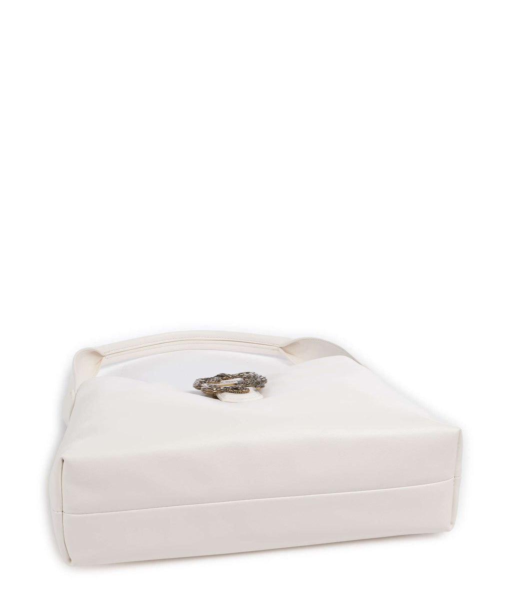 Just Cavalli Iconic Snakes Hobo bag white