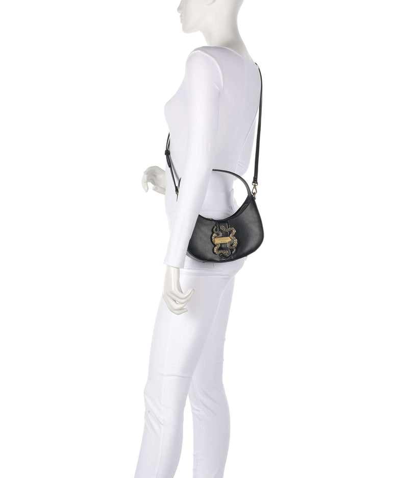 Just Cavalli Iconic Snakes Shoulder bag black