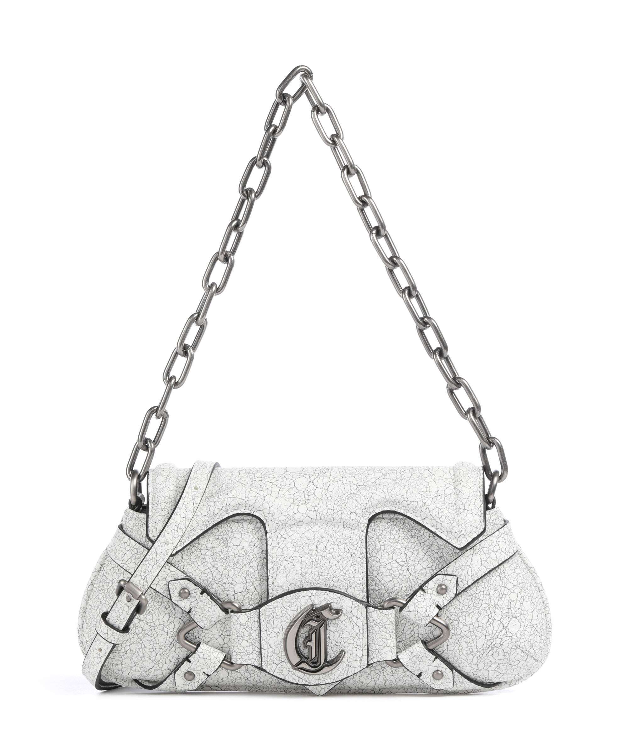 Just Cavalli Crossed Laces Shoulder bag white