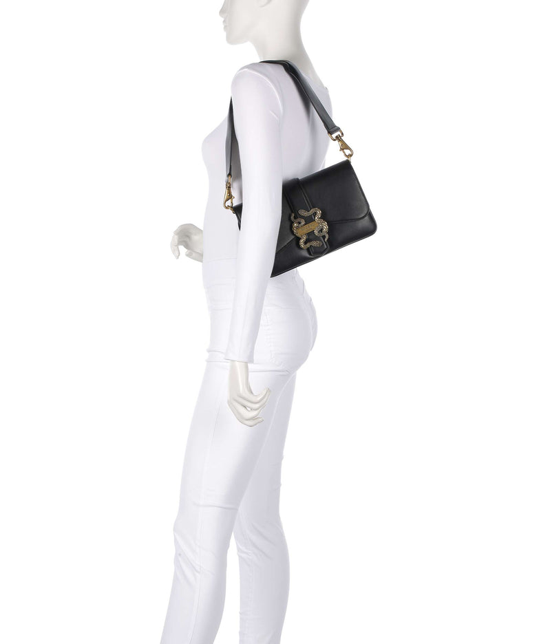 Just Cavalli Iconic Snakes Shoulder bag black