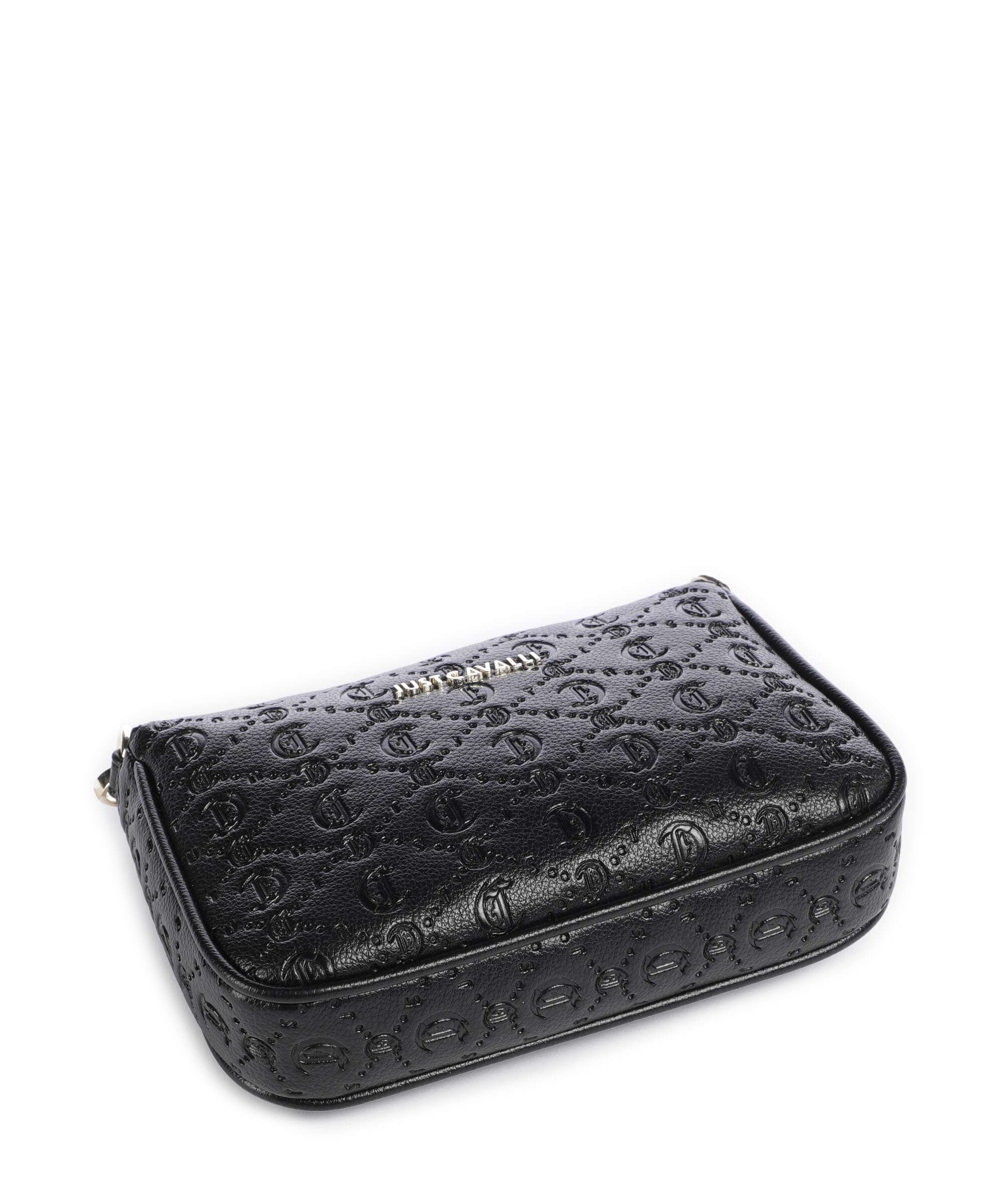 Just Cavalli All Over Gothic Shoulder bag black