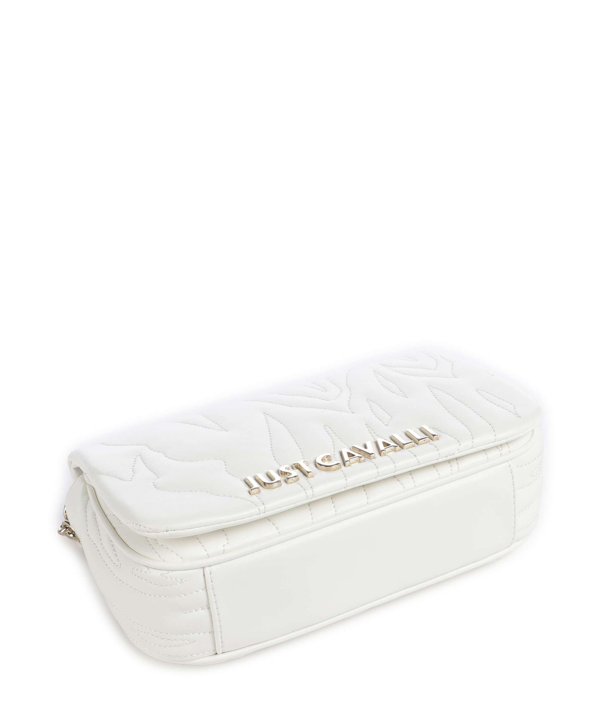 Just Cavalli Quilted Zebra Shoulder bag white