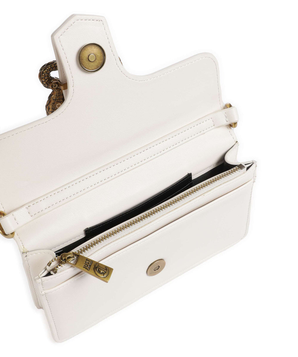 Just Cavalli Iconic Snakes Wallet white