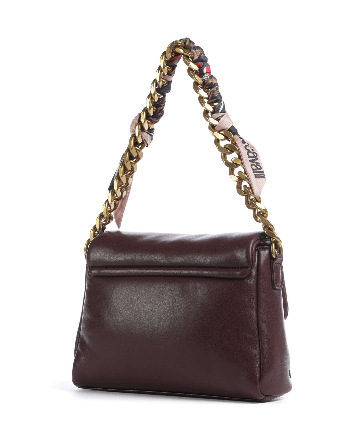 Just Cavalli Puffy Foulard Shoulder bag dark purple