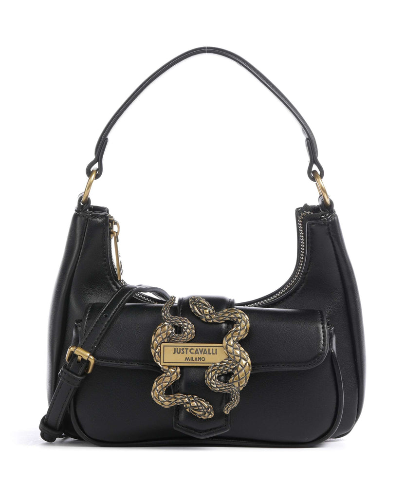 Just Cavalli Iconic Snakes Shoulder bag black