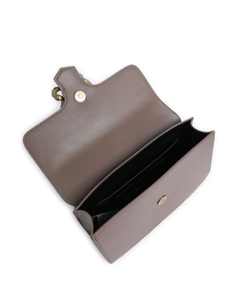 Just Cavalli Iconic Snakes Shoulder bag taupe