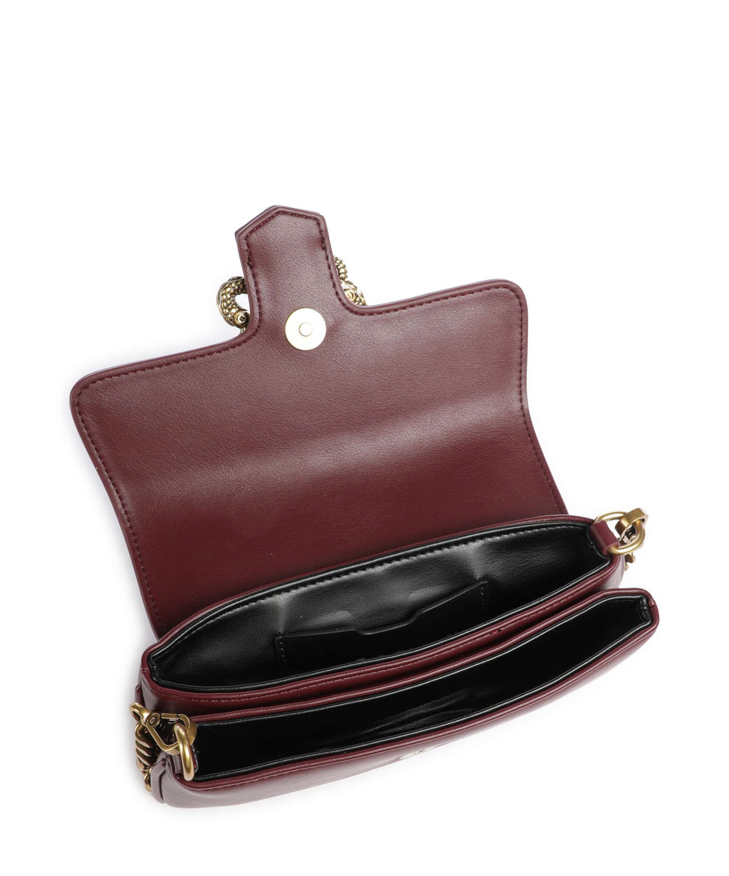 Just Cavalli Iconic Snakes Crossbody bag cordovan