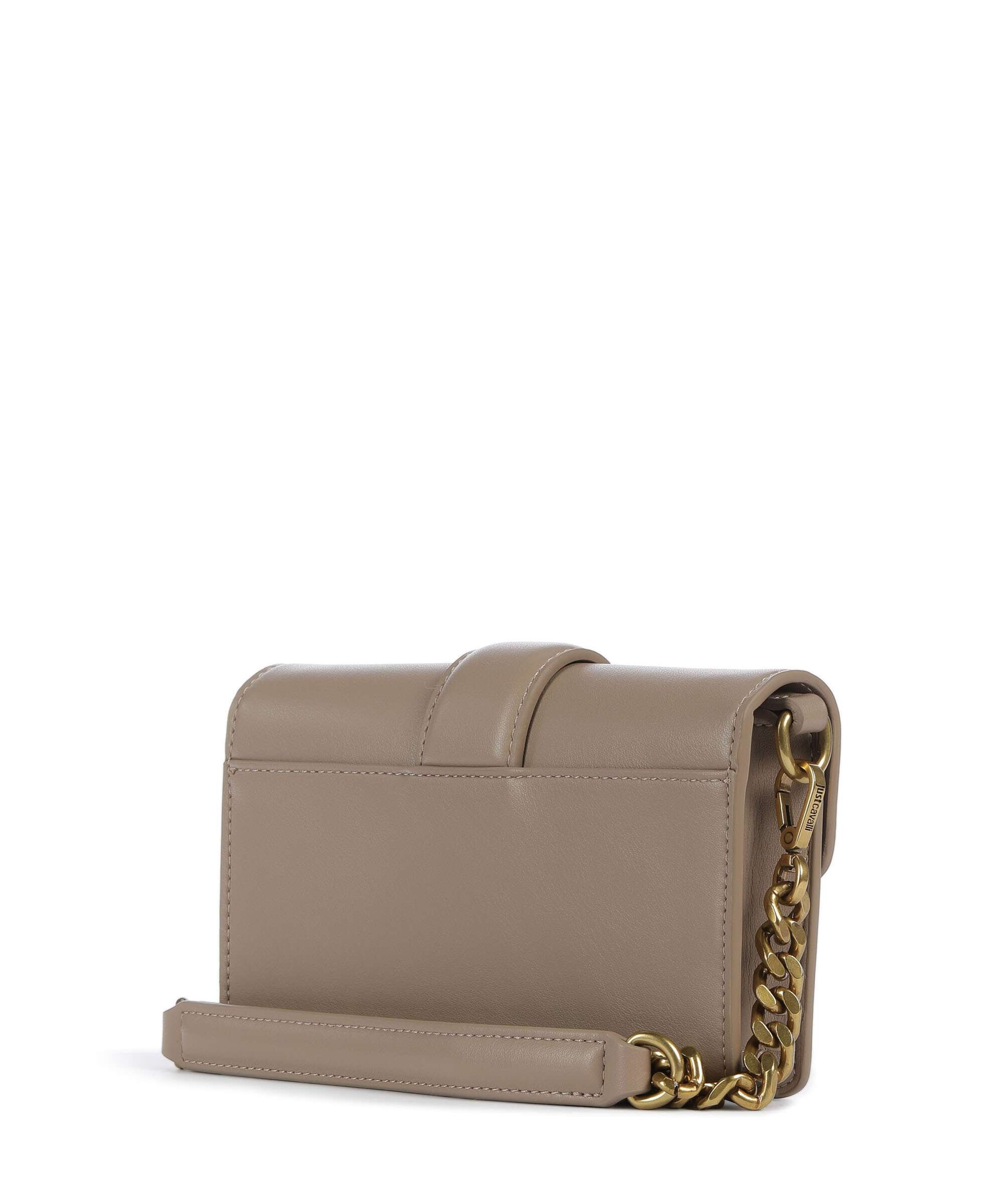 Just Cavalli Iconic Snakes Crossbody bag tan