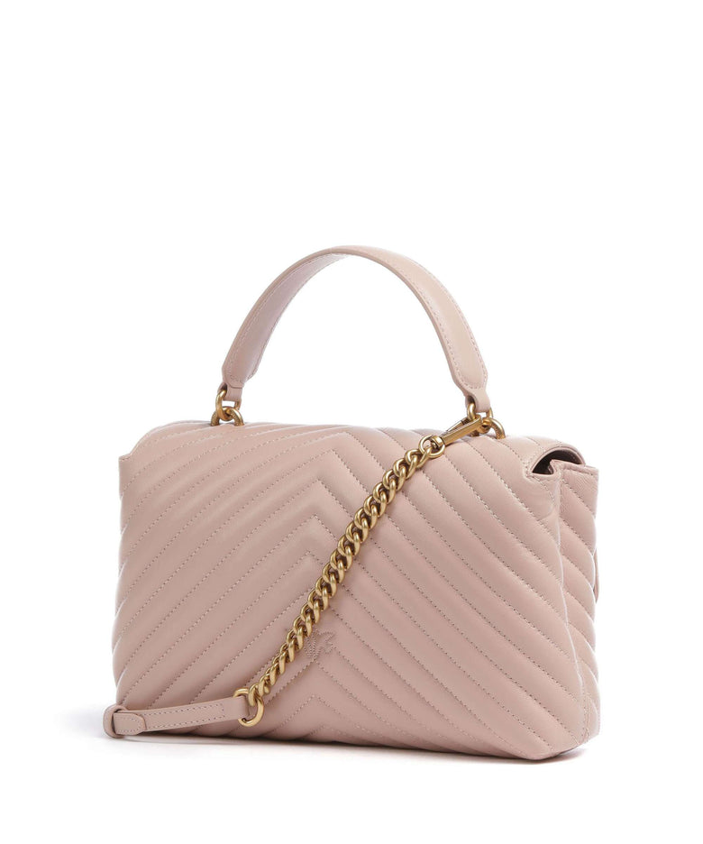 Pinko Love Lady Puff Classic Handbag cipria