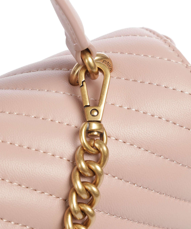 Pinko Love Lady Puff Classic Handbag cipria