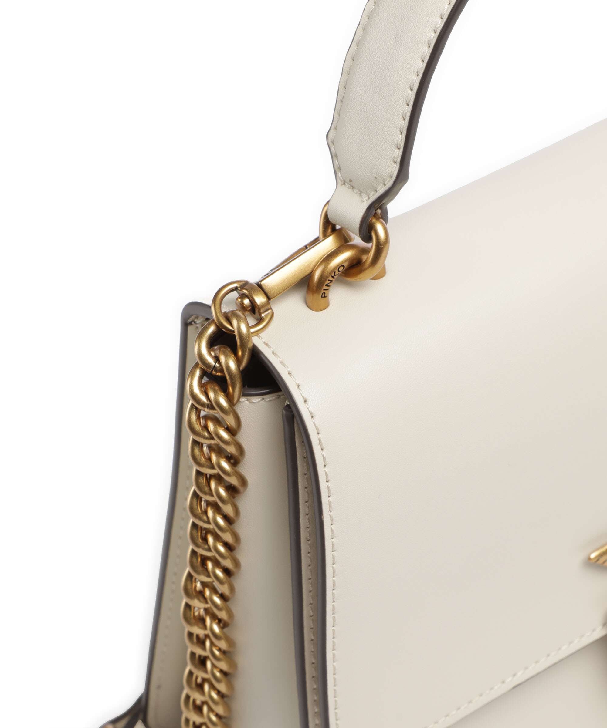 Pinko Love One Classic Handbag bianco seta/antique gold