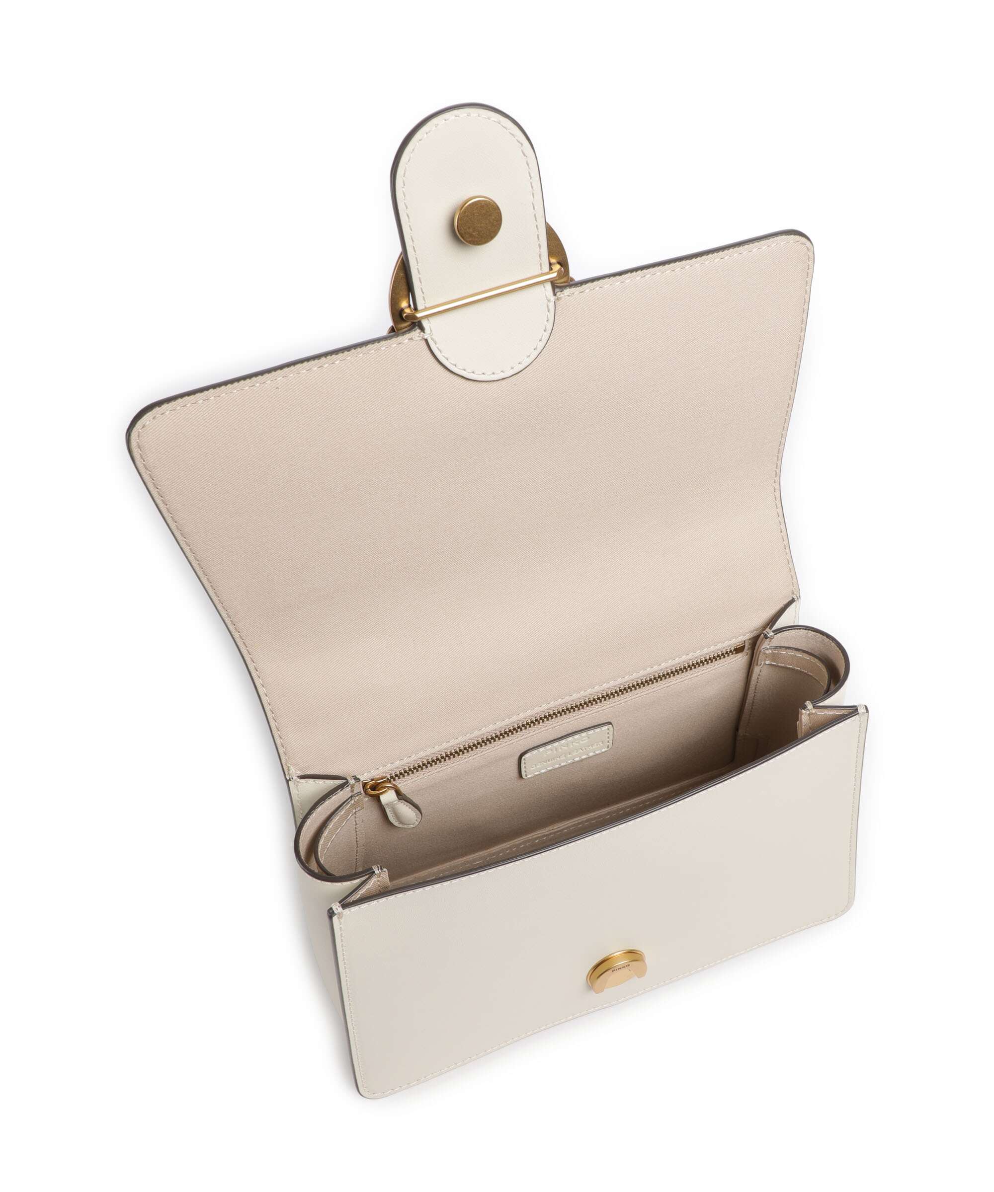Pinko Love One Classic Handbag bianco seta/antique gold