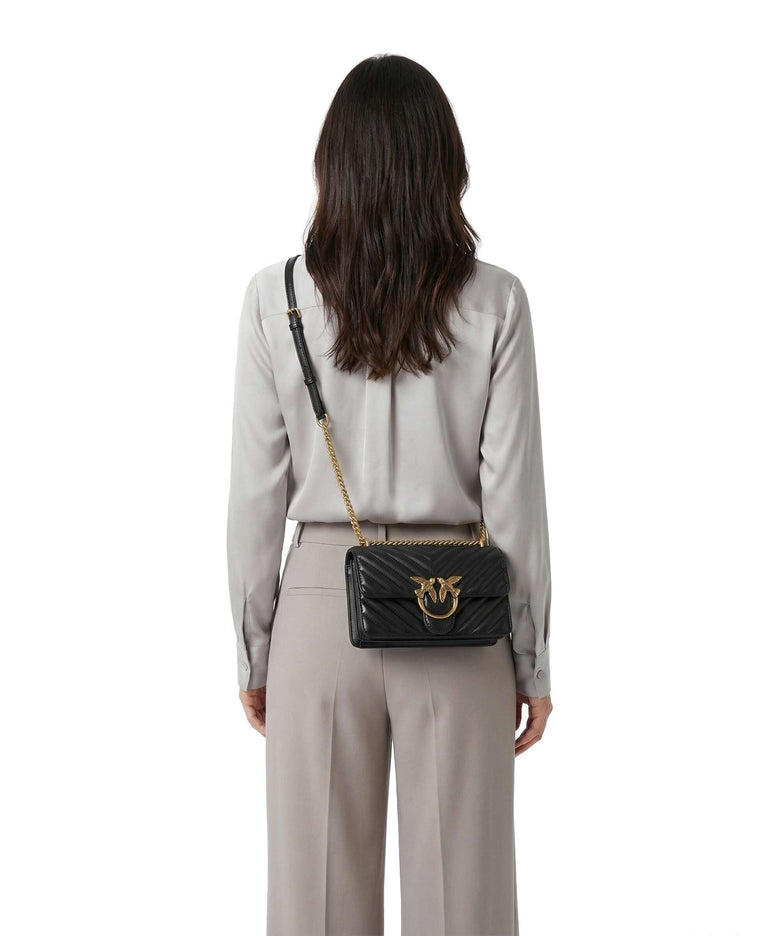 Pinko Love One Mini Shoulder bag nero/antique gold
