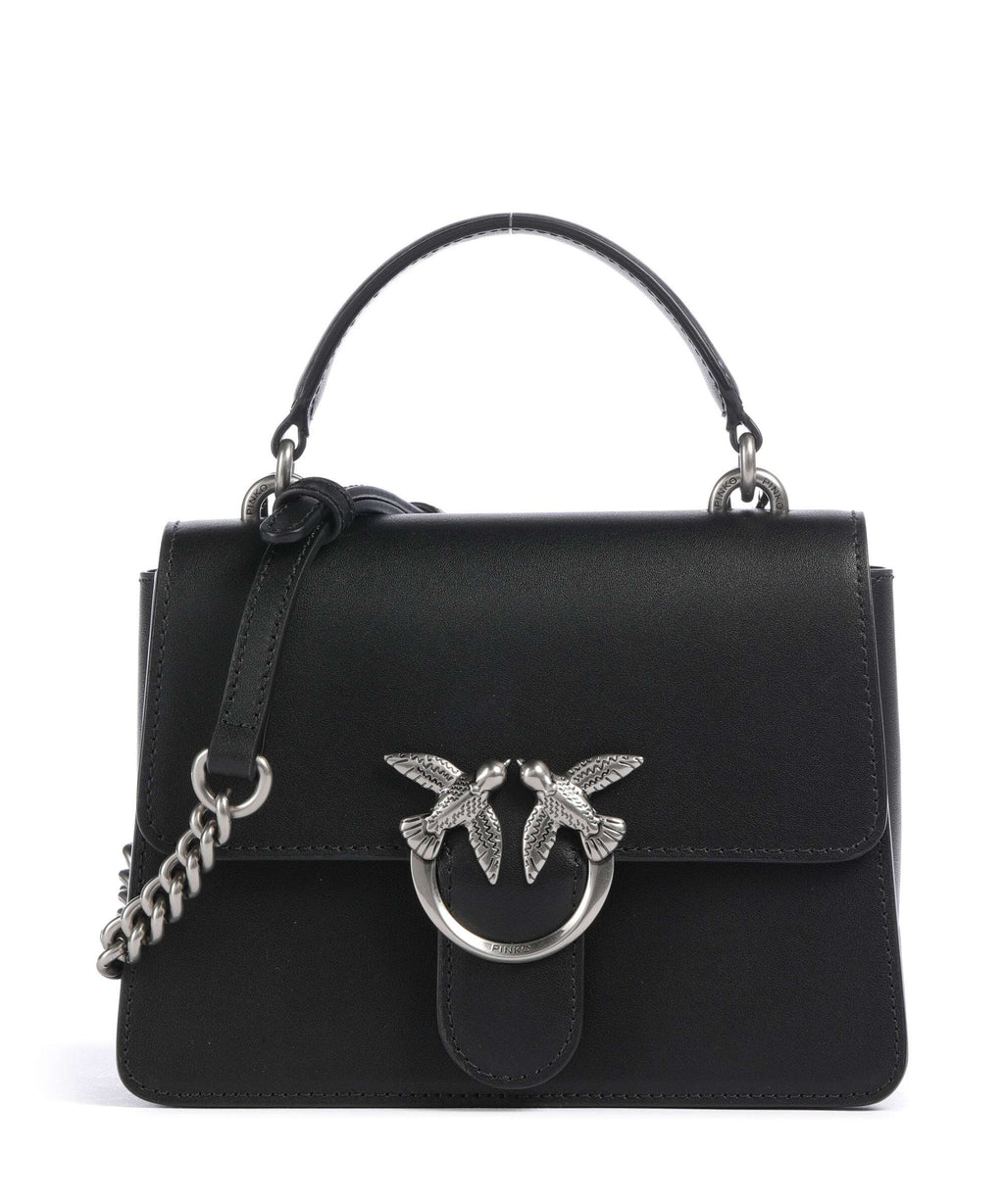 Pinko Love One Mini Crossbody bag nero/old silver