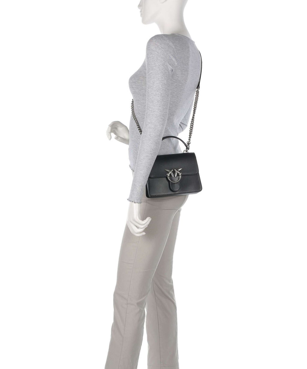Pinko Love One Mini Handbag nero/old silver