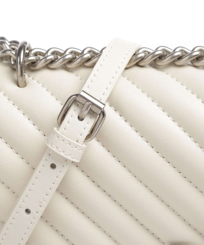 Pinko Love One Classic Shoulder bag bianco seta/old silver