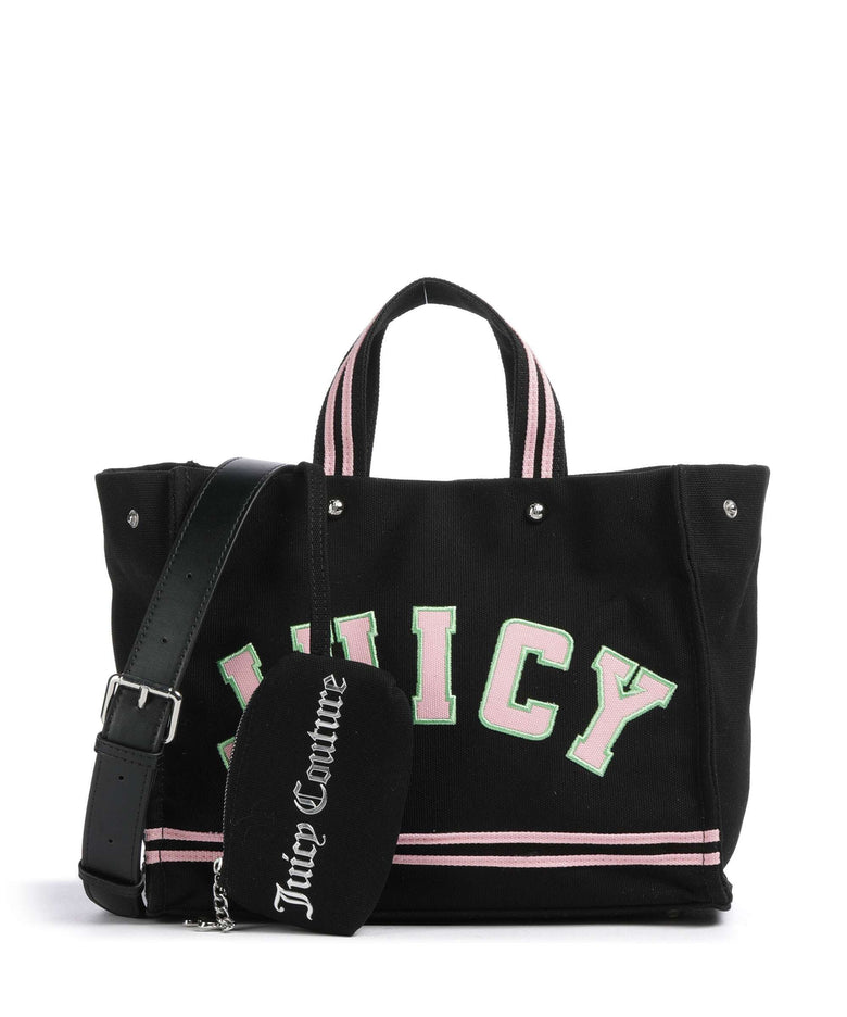 Juicy Couture Iris Patch Canvas M Handbag black/juicy pink