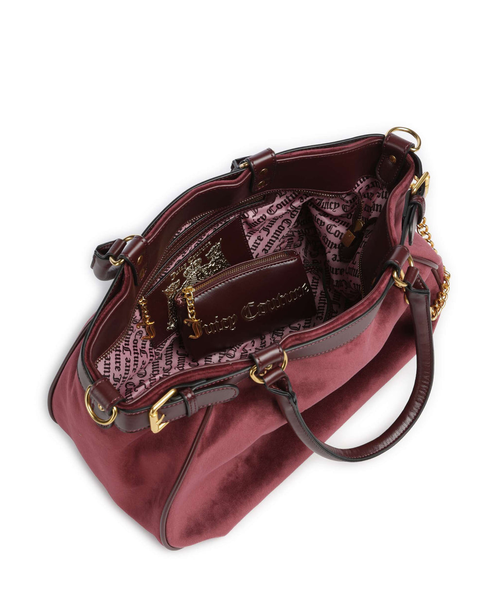 Juicy Couture Twig Narrative Velvet L Tote bag winetasting