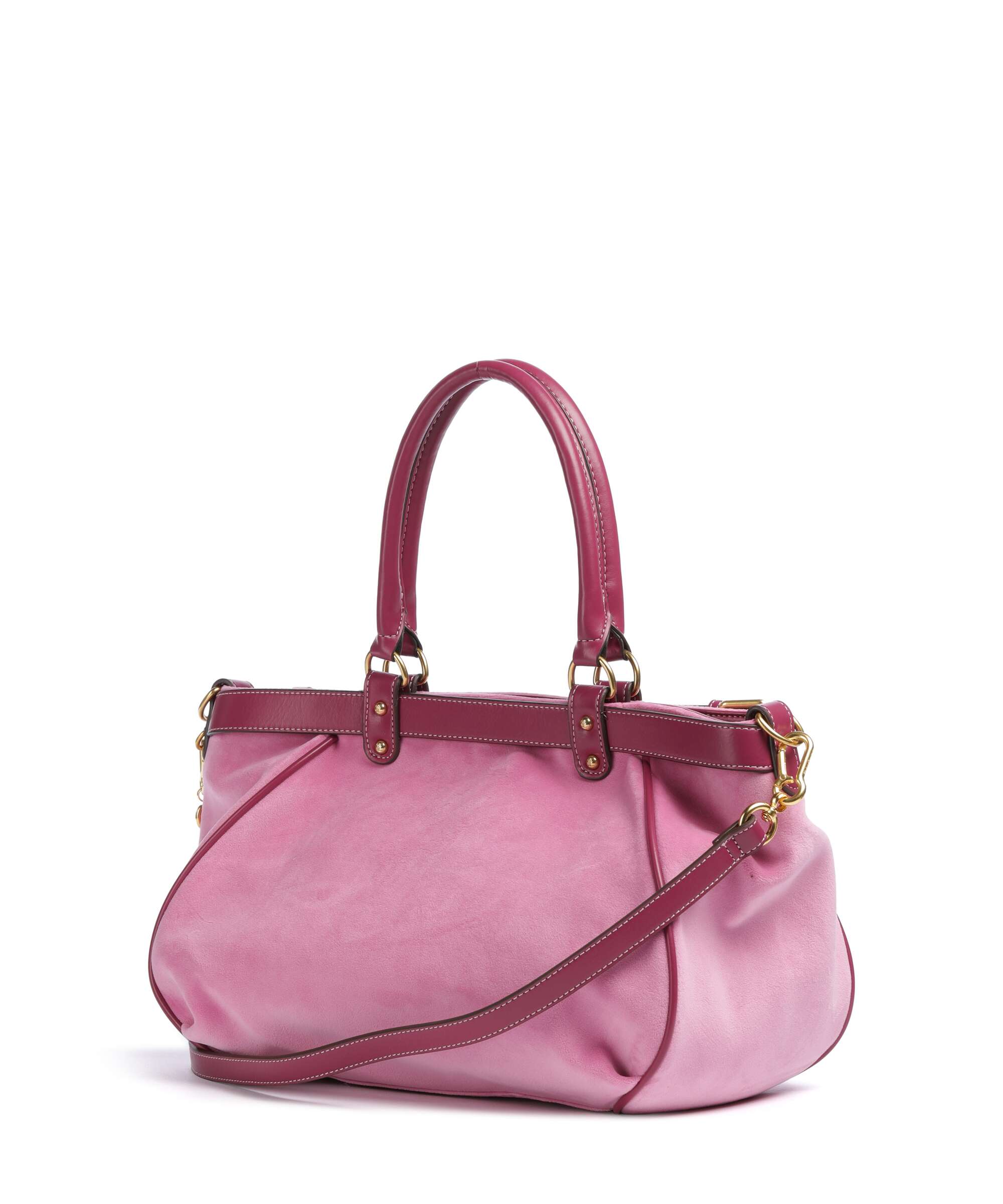Juicy Couture Twig Narrative Velvet L Tote bag super pink