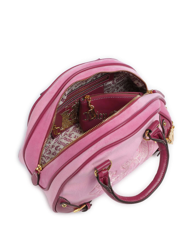 Juicy Couture Twig Narrative Velvet Handbag super pink