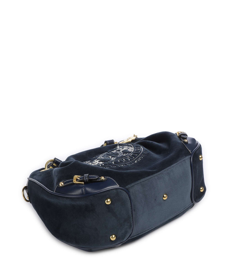 Juicy Couture Twig Narrative Velvet M Hobo bag blue depths