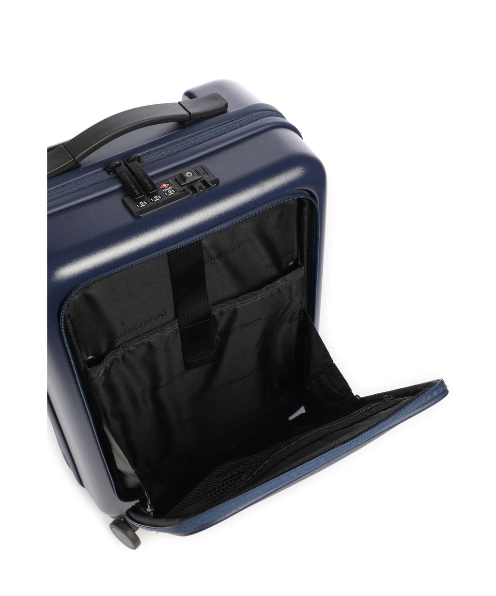 Emporio Armani Business Regenerated Spinner (4 wheels) medieval blue