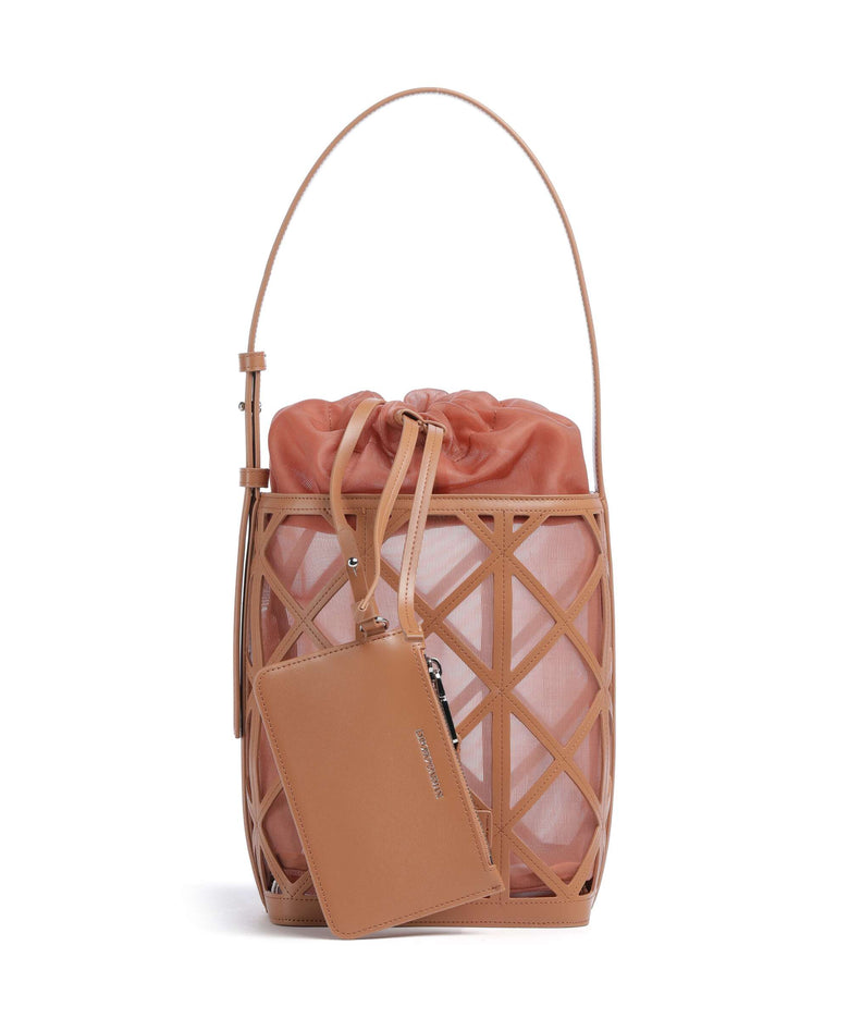 Emporio Armani Deva M Bucket bag terracotta