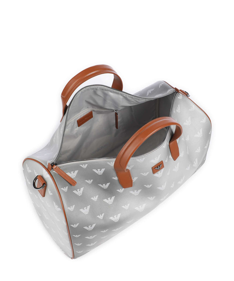 Emporio Armani Special Minorca Weekend bag grey/eagle allover