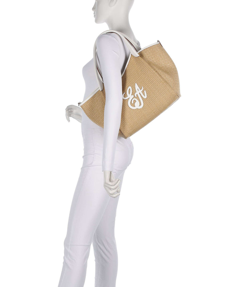Emporio Armani Durini 24 M-L Tote bag naturale/bianco