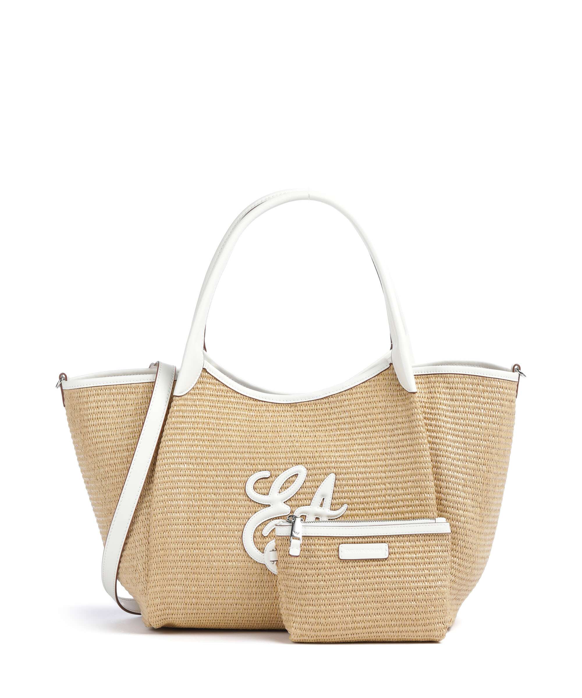 Emporio Armani Durini 24 M-L Tote bag naturale/bianco