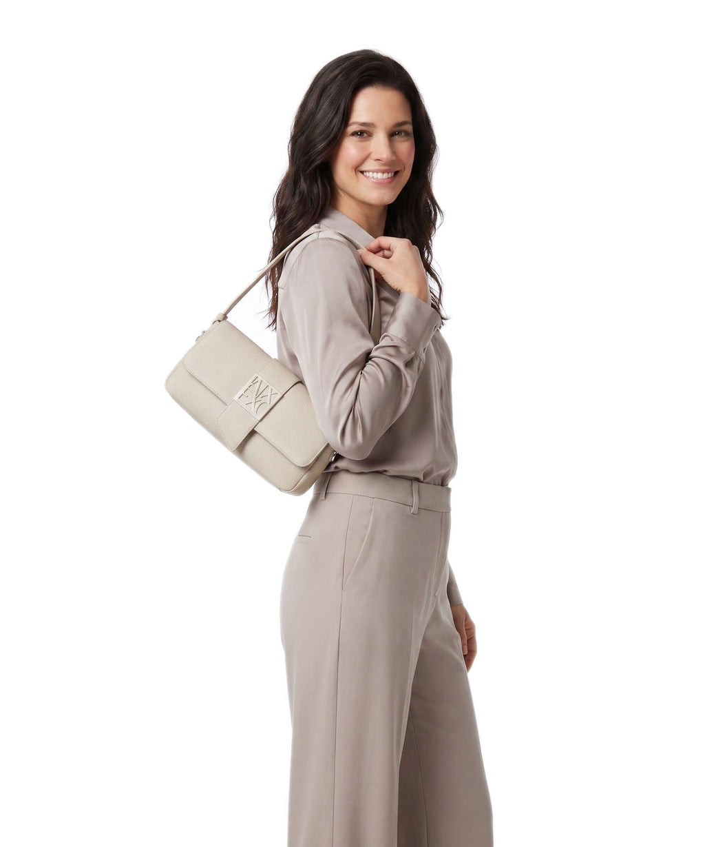 Armani Exchange Susy Soft Shoulder bag script