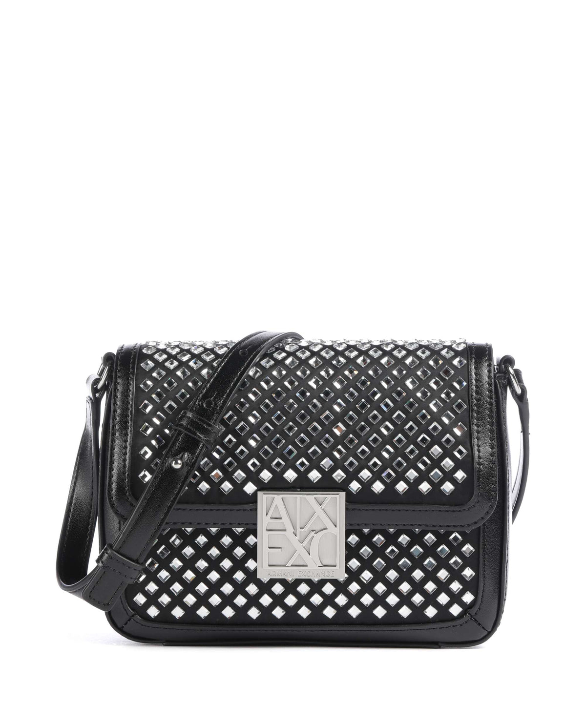 Armani Exchange Amy S Crossbody bag black/crystal