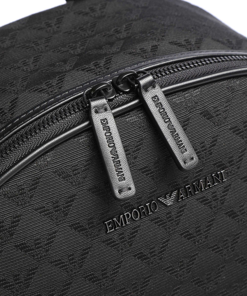 Emporio Armani Omnia Jacquard Backpack black