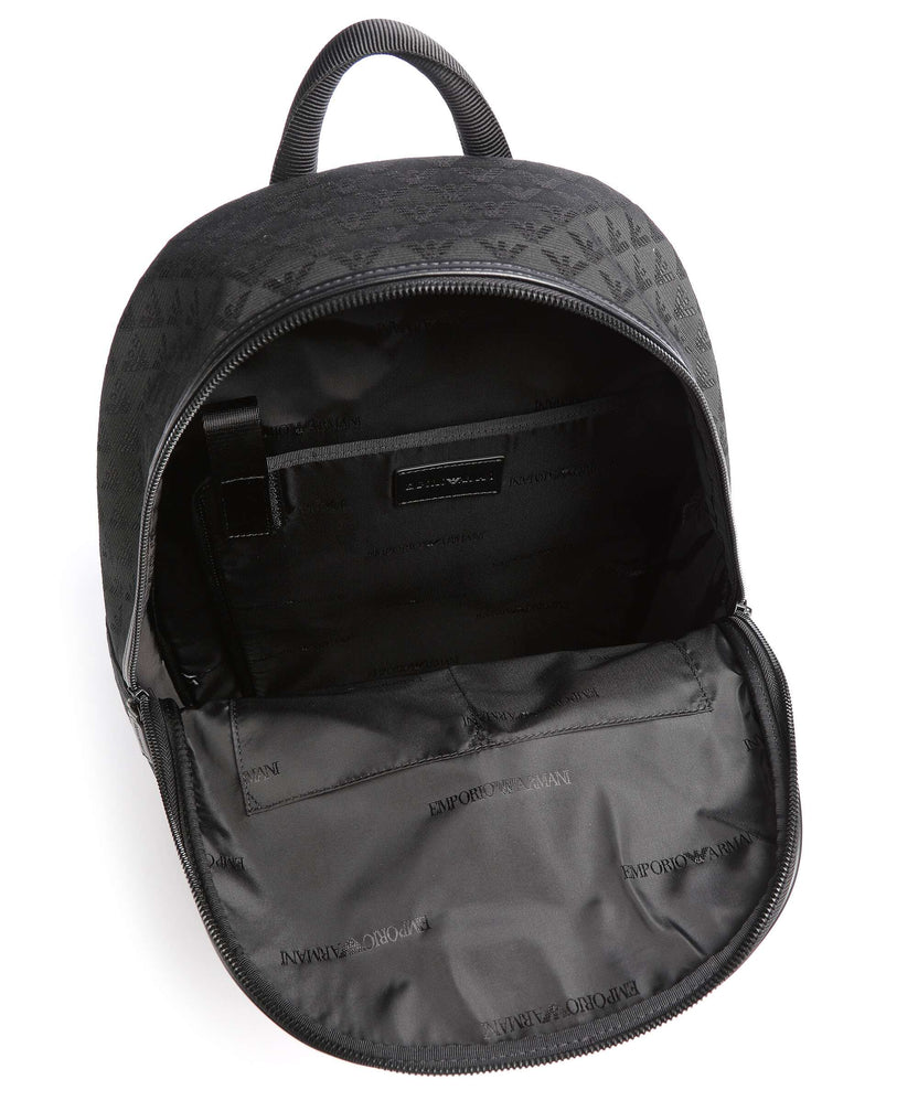 Emporio Armani Omnia Jacquard Backpack black
