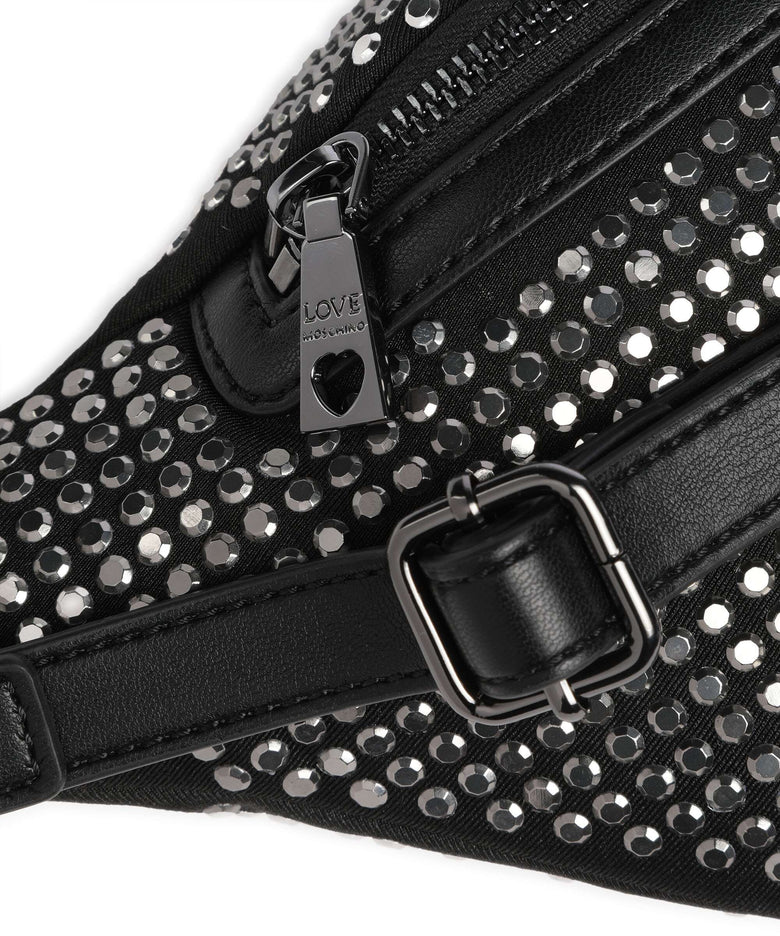 Love Moschino Sparkling Belt bag nero