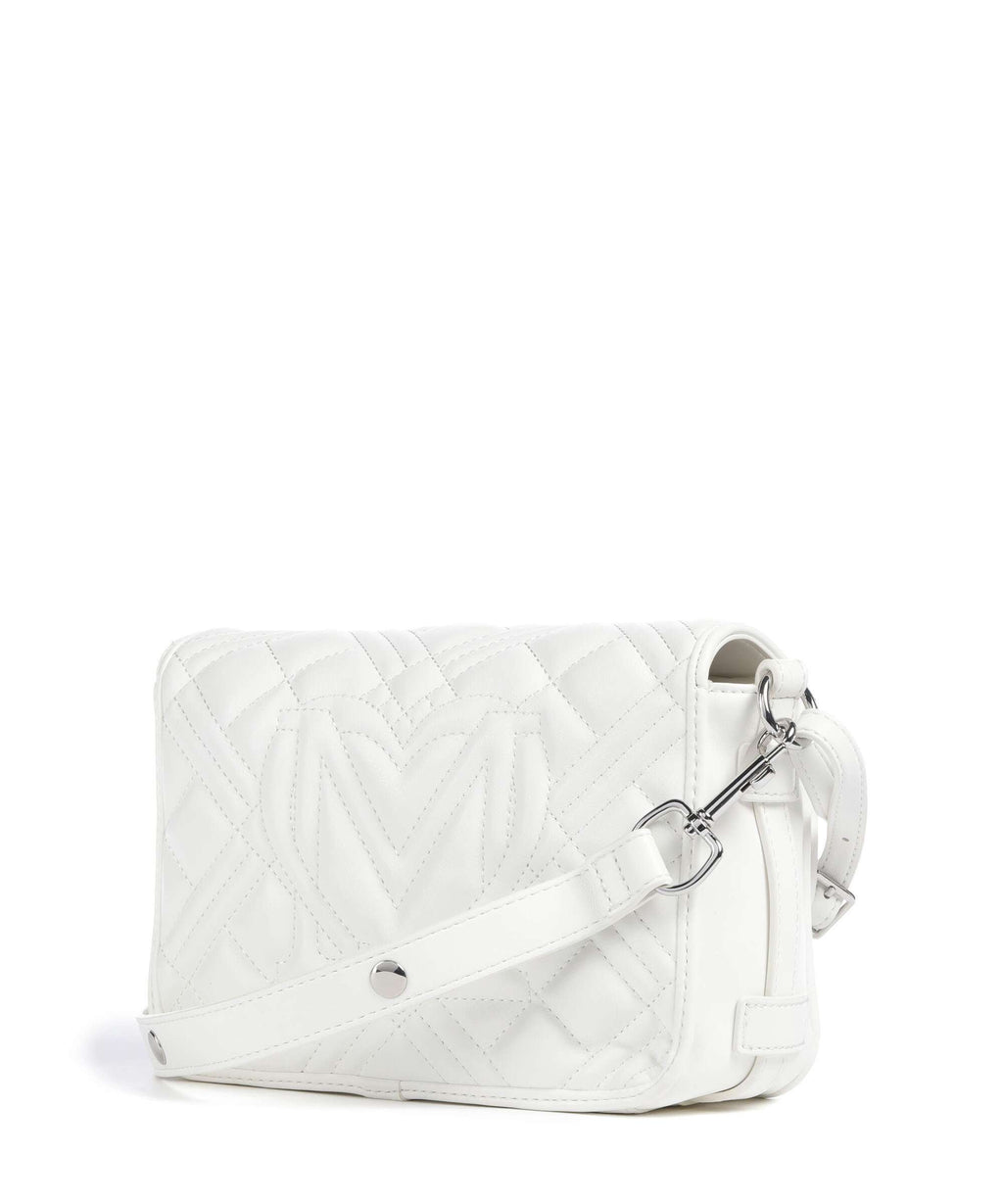Love Moschino Quilted Crossbody bag bianco