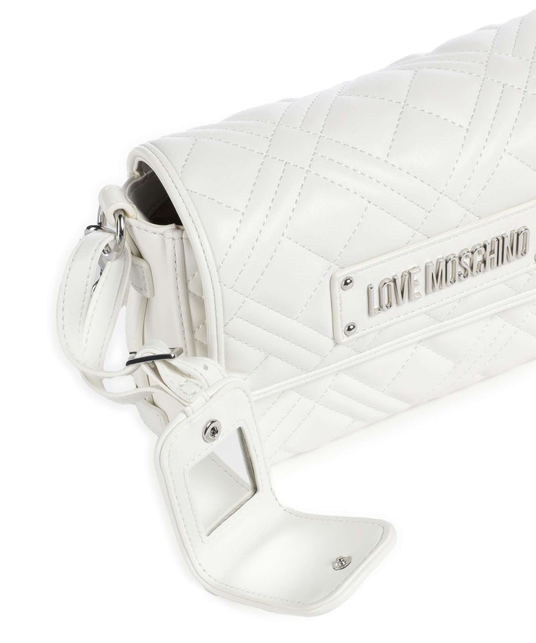 Love Moschino Quilted Crossbody bag bianco
