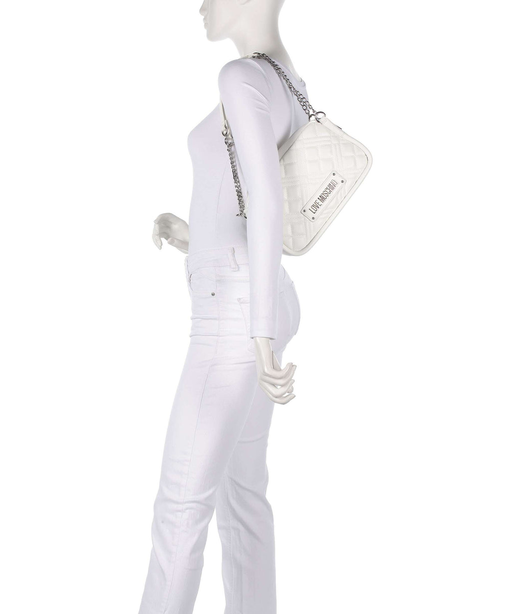 Love Moschino Quilted Shoulder bag bianco