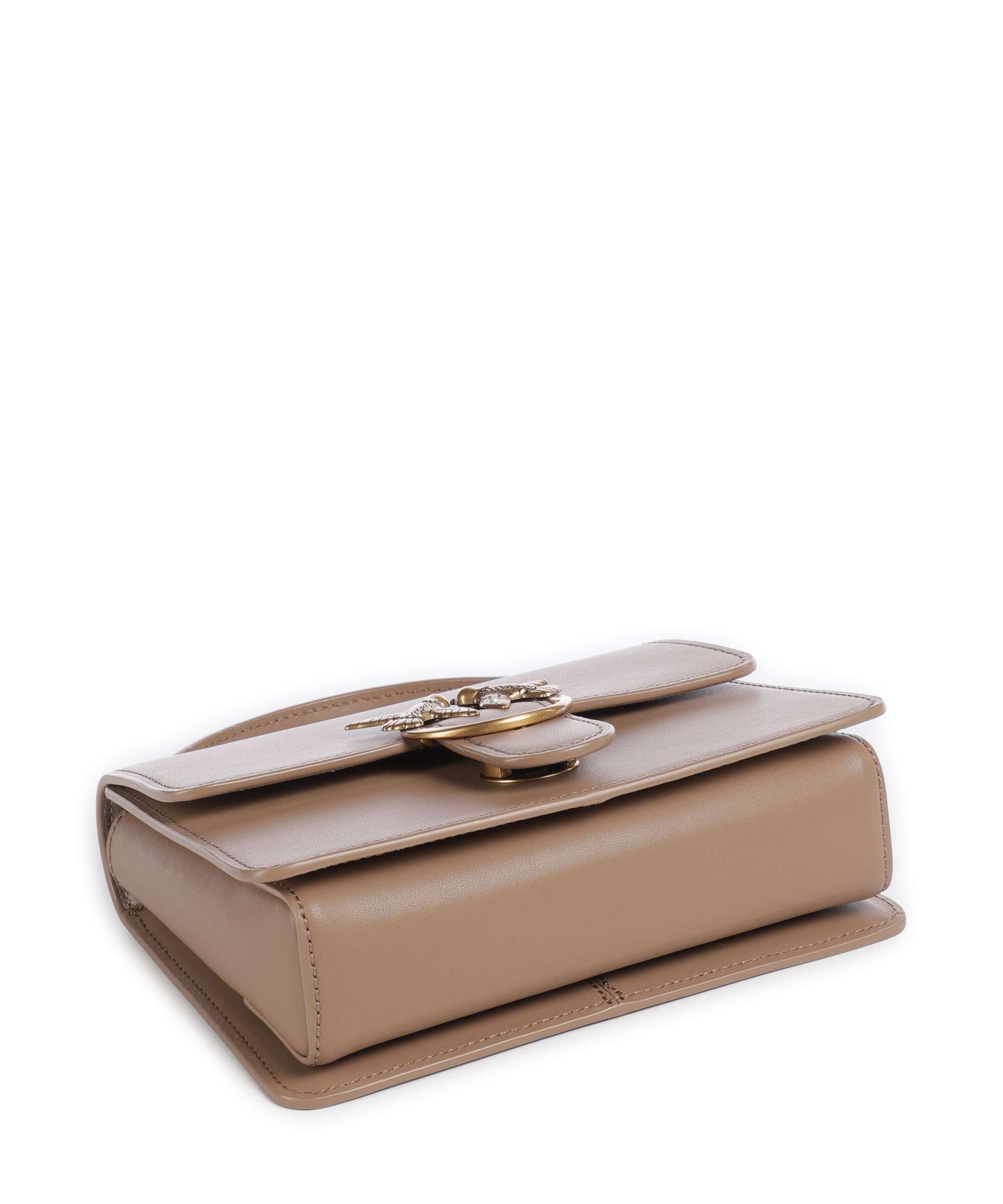 Pinko Love One Mini Crossbody bag biscotto zenzero/antique gold