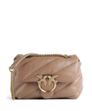 Pinko Love Puff Mini Schoudertas biscotto zenzero/antique gold