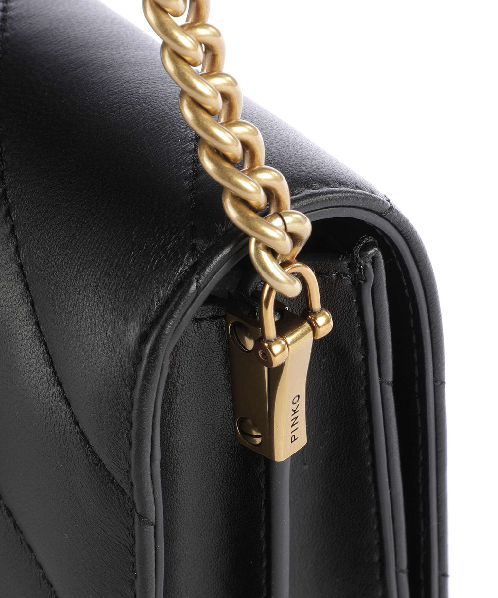 Pinko Love Click Mini Crossbody bag nero/antique gold