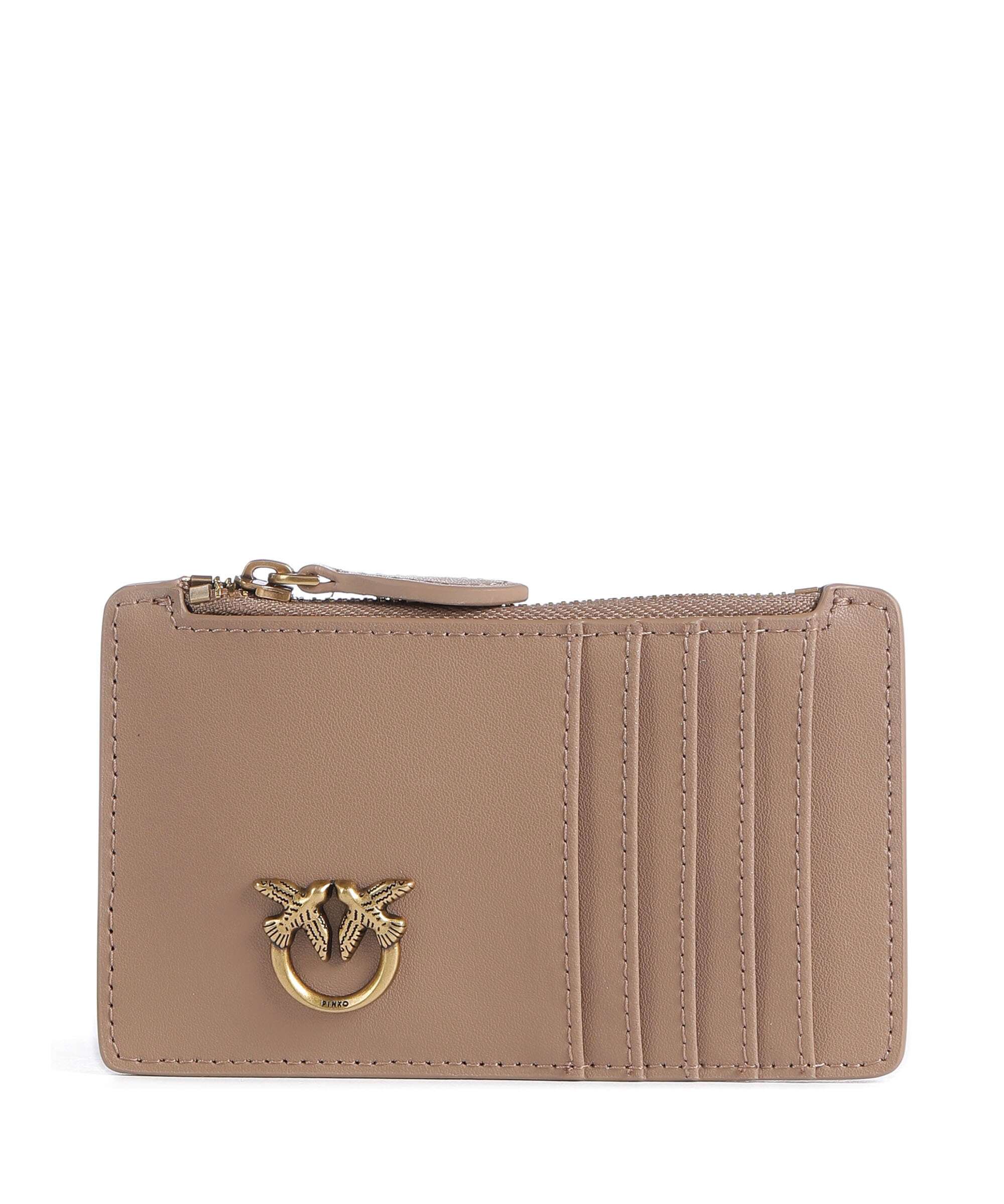 Pinko Airone Credit card holder biscotto zenzero/antique gold