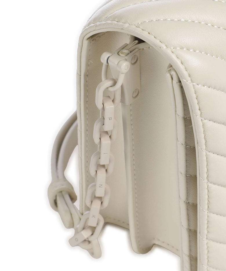Pinko Love Click Classic Crossbody bag bianco seta