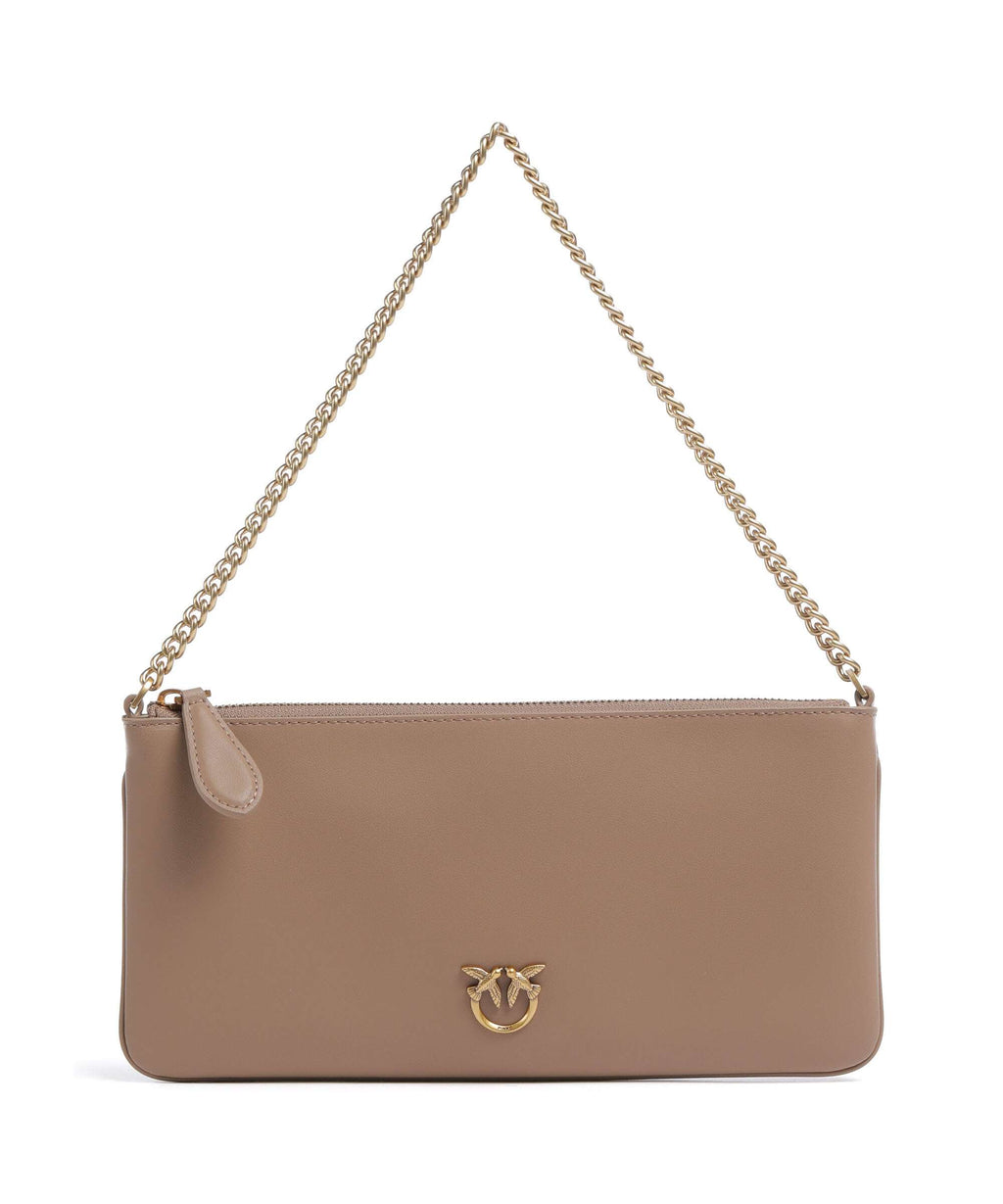 Pinko Flat Horizontal Shoulder bag biscotto zenzero