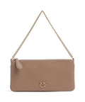 Pinko Flat Horizontal Shoulder bag biscotto zenzero