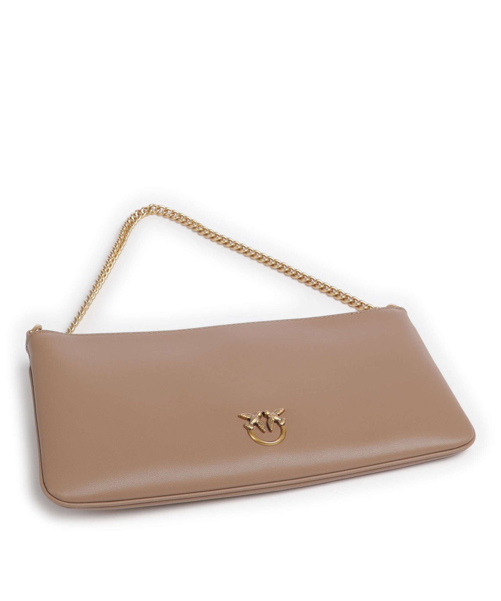 Pinko Flat Horizontal Shoulder bag biscotto zenzero