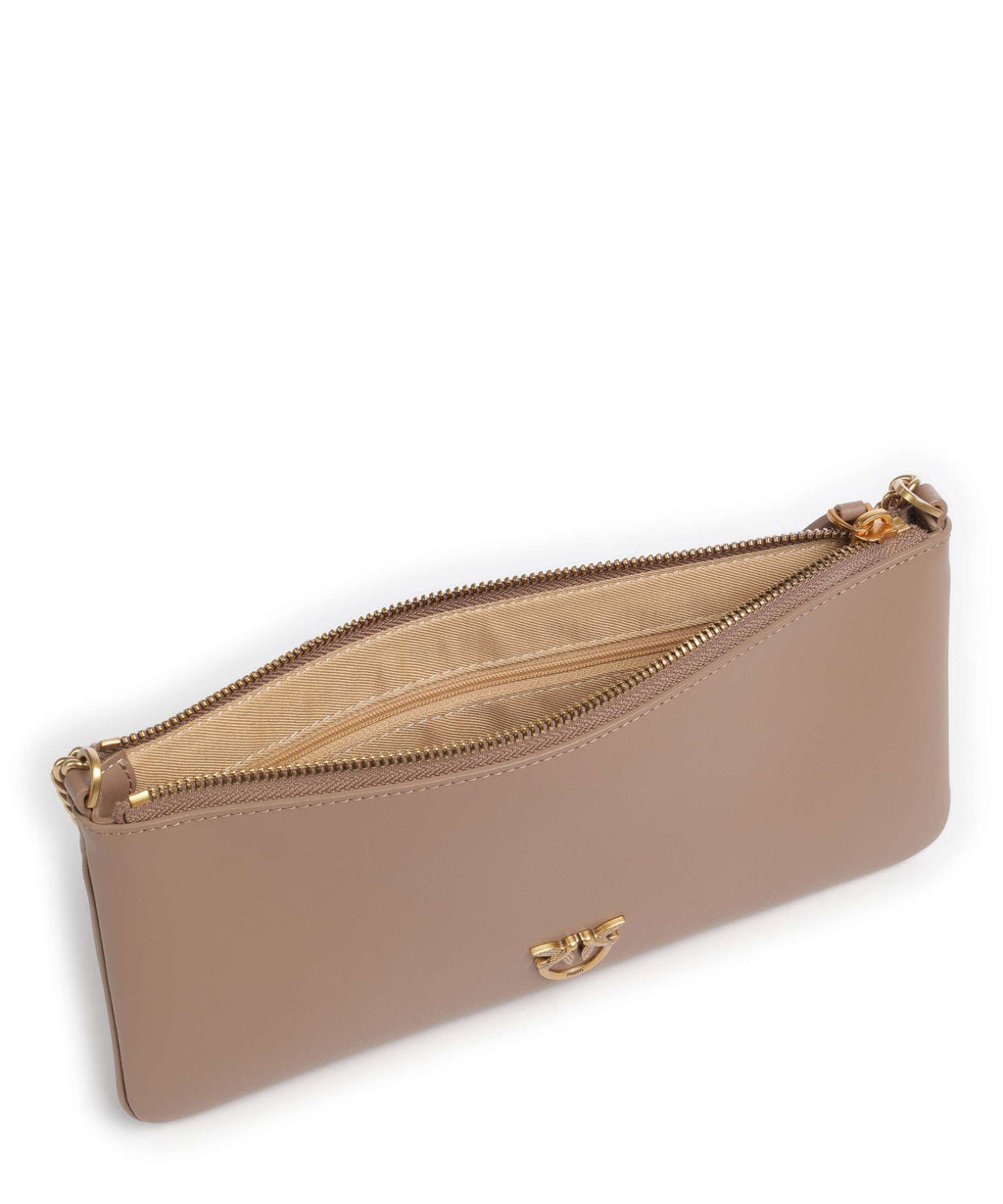 Pinko Flat Horizontal Shoulder bag biscotto zenzero
