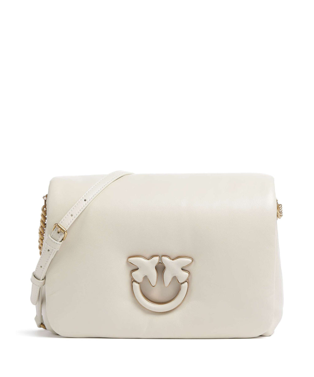 Pinko Love Click Puff Classic Crossbody bag bianco/block color