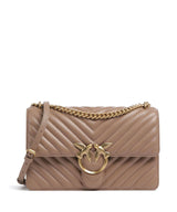 Pinko Love One Classic Sac porté épaule biscotto zenzero