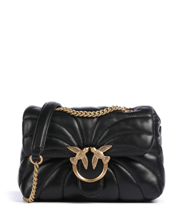Pinko Love Puff Mini Sac porté épaule nero/antique gold